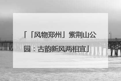 「风物郑州」紫荆山公园：古韵新风两相宜